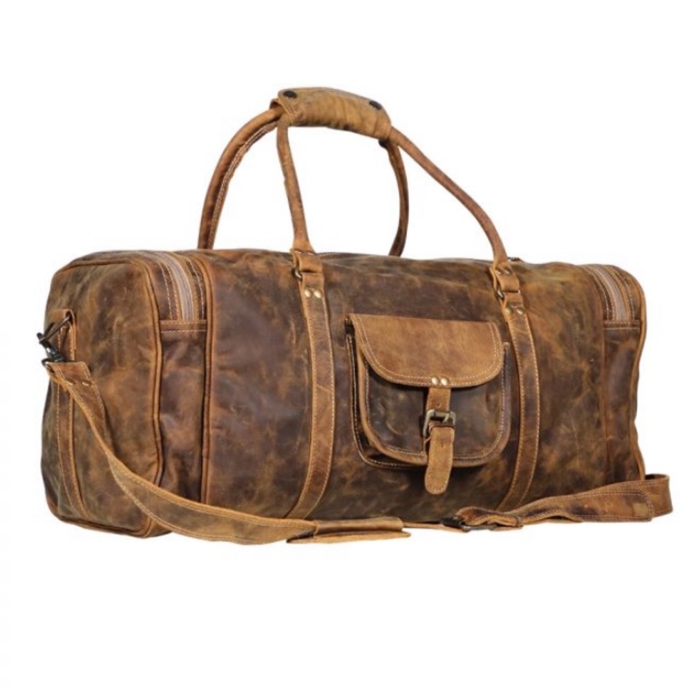 Premium leather duffle - Picture 5 of 5